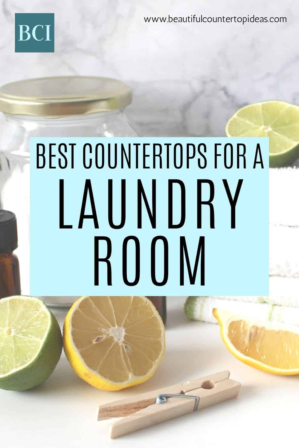 Ready to update a laundry room? Get advice on choosing a laundry room countertop, and make your time washing clothes a little more enjoyable. 